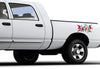 canada flag 4x4 sticker decal on white truck